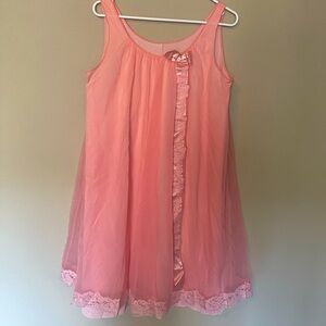 Vintage bright pink babydoll dress